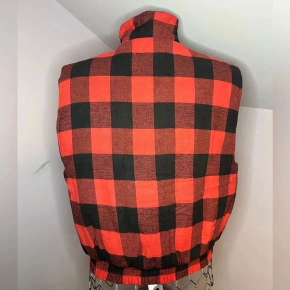 Ozark Trail, Vintage Plaid Flannel Zip Up Vest. Size Large. - Picture 3 of 8